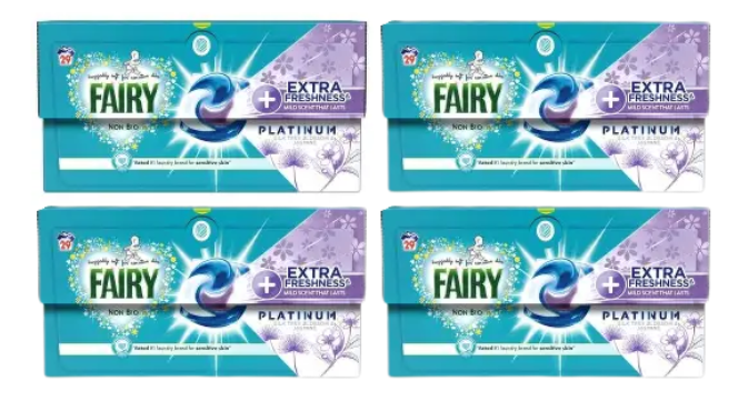 Fairy Non Bio Laundry Capsules Silk Tree Blossom And Jasmine 29 Washes X 4